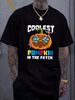 Coolest Pumpkin In The Patch Autism Awareness Halloween T-Shirt Summer Breathable Women Soft Women Top Graphic Tees Fashion Streetwear Graphic Print Round Neck Short Sleeve Unisex T-Shirt For Women Casual Female Stretched Designer Clothes_viptrois.com