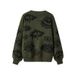 Men's & Women's Oversized Sweater - Unique Jacquard Pattern Crewneck Long Sleeve Knitwear, Cozy Winter Pullover With Artistic Design_viptrois.com