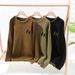 Men's Clothes Sweater Men's Autumn And Winter Youth All Round Neck Thick Brand Knit Bottom Sweater Simple Sweater Tide_viptrois.com