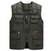Men's Winter Padded Vest With 10 Pockets - Lightweight Warm Fleece Lined Sleeveless Jacket For Casual & Outdoor Wear (Multiple Colors & Sizes)_viptrois.com