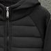 Urban Tech Hooded Jacket For Men & Women - Lightweight Winter Coat With Contrast Paneling, Water-Resistant Polyester (White, Black)_viptrois.com