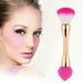 Double Sided Makeup Brush Non Latex Puff BB Cream Loose Powder Brush Bamboo Handle Beauty Makeup Tools_viptrois.com