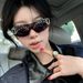 Millennial Hot Girl Style Punk Diamond Sunglasses For Women European And American Retro Diamond Studded Sunglasses High End Ins Plain Glasses_viptrois.com
