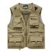 Men's Quick-Dry Mesh Vest With Multiple Pockets, Outdoor Fishing Photography Sleeveless Jacket, Plus Size (Up To 6XL)_viptrois.com