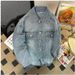 Men's Clothing Diamond Denim Jacket Men's Spring And Autumn American Fashion Brand Cool Top Design Loose Couple Jacket_viptrois.com