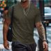 Unbeatable Quality Instagram 2024 Summer Quick Sale T-shirt Men's Button Henley Collar Sports Polo Shirt_viptrois.com