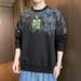 Spring And Autumn New Spring And Autumn Crew Neck Sweater Trendy Long Sleeve Versatile Casual Handsome Clothes Men's Loose Top_viptrois.com