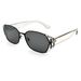 Retro Cat Eye Sunglasses For Women - Metal Oval Frame (High-End Celebrity Style, UV400 Protection)_viptrois.com