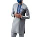 Men's moslem Wish Style Casual Grey Slim Shirt 1175446_viptrois.com
