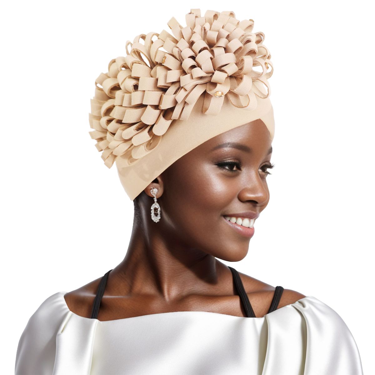 Hot Selling Side Big Flower Baotou Cross Border New Space Cotton Indian Hat Autumn And Winter All Match Arican_viptrois.com
