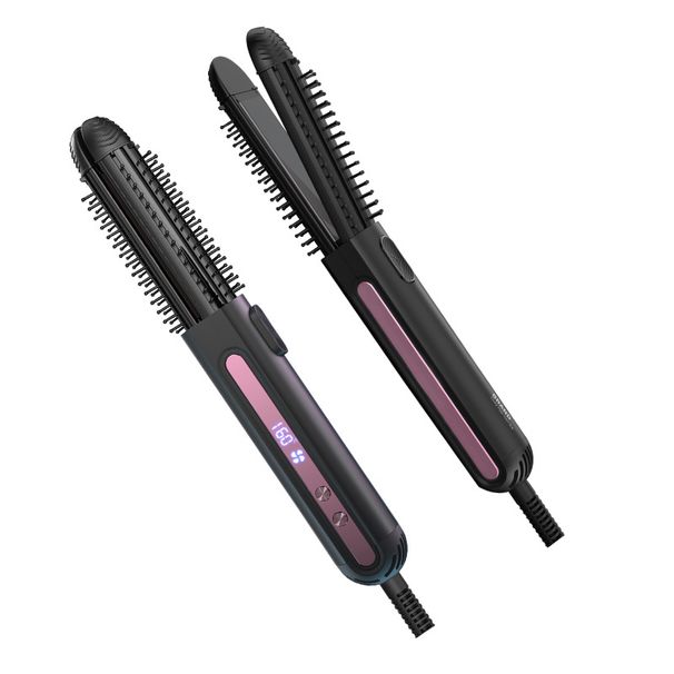 Curl Straight Blow 3-in-1 Straightening Comb Curling Iron Cold Wind Styling Negative Ion Health Hair Care_viptrois.com