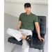 Men's Clothing Summer Men's Knitted Short Sleeved Polo Shirt Slim Pure Color Ice Silk Lapel T Shirt_viptrois.com
