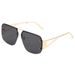 SKY CAPTAIN - Retro Aviator Sunglasses (Half-Frame Square Lenses, Versatile Fashion Shades, Hot Seller)_viptrois.com