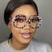Women's Eyeglasses V Leg Polygonal Flat Glasses Anti Blue Light New Glasses Frame Trend Irregular Decorative Glasses Frame_viptrois.com