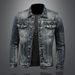 Men's Clothes High Quality Trendy Denim Top Button Vintage Denim Jacket_viptrois.com