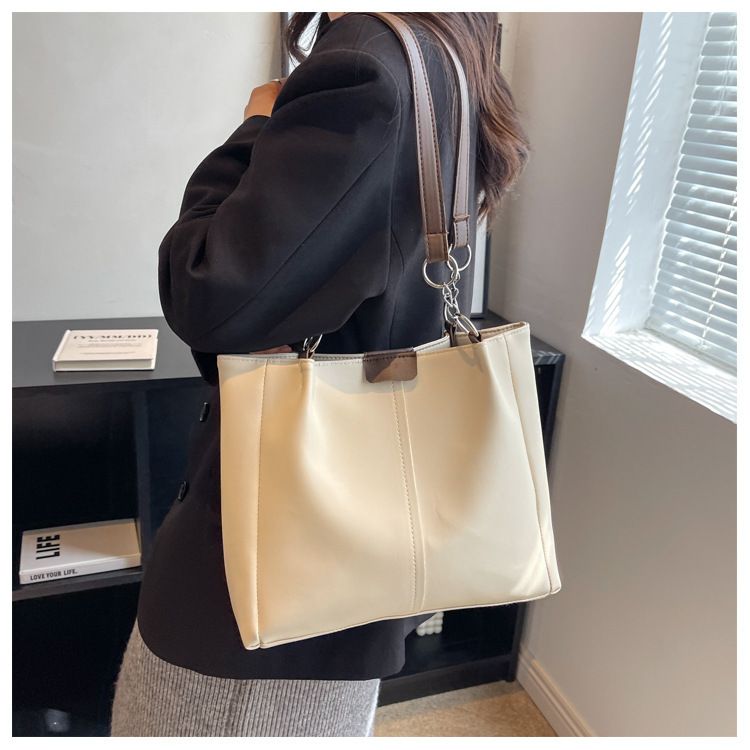 Women's Bucket Bag Simple Texture Trend Line Women's Bag Bucket Bag Shoulder Bag_viptrois.com