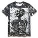 Men's Clothing T Shirt Retro Hip Hop Casual Summer T Shirt Black And White Soft Round Neck Short Sleeves_viptrois.com
