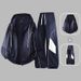 Youth Trendy Hooded Sweatshirt & Jogger Set For Men - Casual Loose Fit Sportswear For Spring & Autumn (Black/Heather Grey/Navy Blue)_viptrois.com