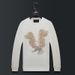 Men's Clothing Hot Diamond Eagle Trend Round Neck Men's Clothing Autumn Tops_viptrois.com