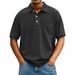 Men's Clothing Lapel Short Sleeve Pullover Casual T Shirt Button Shirt_viptrois.com