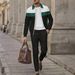 Men's Clothing Jacket Men's Autumn Waffle Colorblock Zipper Pocket Lapel Slim Cardigan Men's Jacket Suit_viptrois.com