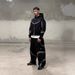 Y2k Retro Gradient Hoodie & Pants Set - Streetwear Oversized Zip-Up Hooded Sweatshirt & Pants Outfit_viptrois.com