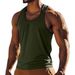 25 New American Style Inner Wear Slim Fit Casual Sports Men's Summer Base Layer Color Block Sweat Vest_viptrois.com