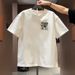 Men's Heavyweight Graphic T-Shirt - Oversized Fit, Streetwear Style With Urban Print For Summer Breathable Summer Weight_viptrois.com