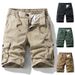 2025 Summer Men's Casual Bermuda Loose Cotton Outdoor Travel Wear-resistant, Breathable And Comfortable Beach Shorts_viptrois.com