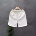 High End Men's Jacquard Shorts With Subtle Patterns Simple Solid Color Summer Capri Pants Drawstring Loose Fit Trendy Casual Bottoms_viptrois.com