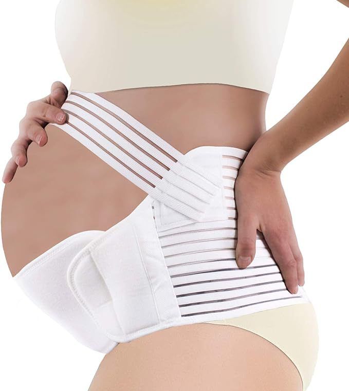 Breathable Adjustable Pregnant Women's Abdominal Support Belt Waist Support Belt Waist Cinching Belt Prenatal Waist Belt_viptrois.com