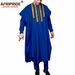 Men's clothing African ethnic solid color cotton men's casual jacket + pants + coat_viptrois.com