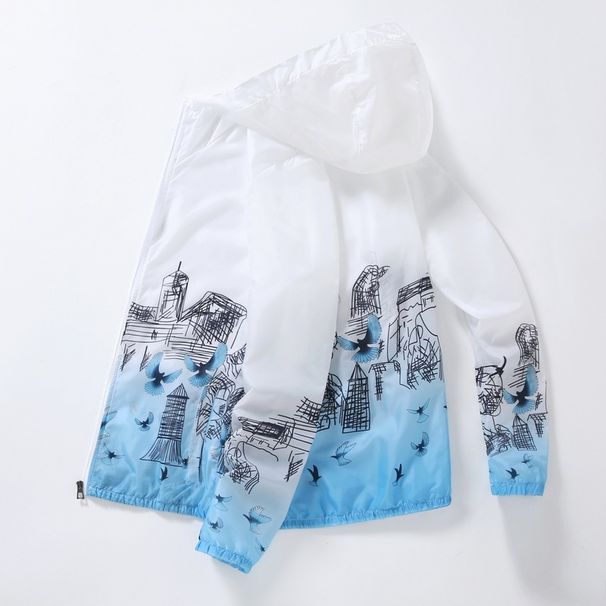 Men's clothing Sun protection clothing hooded summer newof thin jacket men's trend sun protection clothing slim jacket tide_viptrois.com