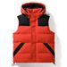Men’s Hooded Puffer Vest – Oversized Streetwear Sleeveless Jacket (M-3XL, Purple/Yellow/Red/Black/Beige)_viptrois.com