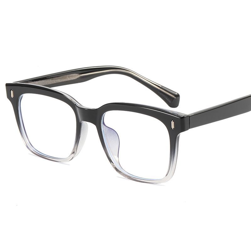 Women's Eyewear Frames New Retro Rice Nail Large Frame Flat Glasses TR90 Plate Core Anti Blue Light Glasses Celebrity Style Glasses Frame_viptrois.com