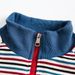 Color Block Striped Stand Collar Knitted Sweatshirt Jacket Sports Loose Casual Spring Autumn Unisex Long Sleeve American_viptrois.com