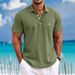 Men's Hawaiian Short Sleeve Beach Shirt Cross Border Lapel Men's Shirt_viptrois.com