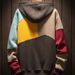 Color Matching Hooded Sweater Men's Spring And Autumn Loose Casual Jacket Fleece Hoodie Top Jacket_viptrois.com
