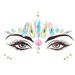 Halloween EDM electronic music festival face stickers eyebrow stickers diamond resin diamond carnival diamond stickers masquerade face decoration_viptrois.com