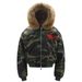 Men's Clothing American Style Sculpted Fur Collar Thickened Cleanfit Workwear Short Autumn And Winter Cotton Coat Retro Camouflage Jacket_viptrois.com