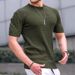 Men's Clothing new spring and summer men's small square T shirt round neck casual top_viptrois.com