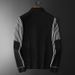 Loom European Station Autumn Winter New Sweater Cardigan Jacket Men's Turn-Down Collar Knitwear Trendy Striped Casual Coat_viptrois.com