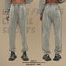 Men's Loose Fit Washed Cotton Cargo Pants With Batik Dyeing - Streetwear Casual Trousers (420g, Mid Waist, Regular Thickness, Available In S-XXL)_viptrois.com