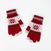 Fashionable Snowflake Warm Touch Screen Gloves Christmas And Winter Velvet Jacquard Knitted Gloves Holiday Gifts_viptrois.com