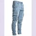 Men's Clothing Side Pocket Skinny Jeans Men's Jeans_viptrois.com