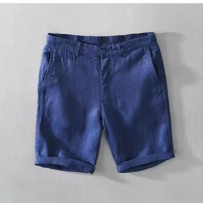 Men's Japanese Style Stretch Cargo Shorts Casual Elastic Waist Summer Wear with Multiple Pockets Versatile Daily Use_viptrois.com