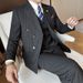 Men's Peak Lapel Double-Breasted Suit 3-Piece Set – Slim Fit Business Casual Blazer With Waistcoat & Trousers (Stretch Comfort)_viptrois.com