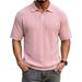 Men's Summer Shirt – Classic Solid Color, Comfortable Knit Fabric, Versatile Casual & Smart Wear_viptrois.com