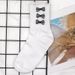 Socks New Lolita Socks Women's Cute Soft Princess Socks Lace Middle Tube Socks Black And White Bowknot Women's Socks_viptrois.com