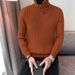 "Unisex Slim-Fit Turtleneck Sweater – Lightweight Knit Cardigan For Autumn & Winter"_viptrois.com